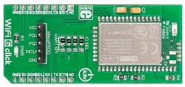 Mikroelektronika MIKROE-2043 WF121-A Modulo Wi-Fi, PIC32MX695H MCU, UART/SPI/I2C, 3.3V, mikroBUS Cli