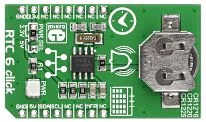 Mikroelektronika MIKROE-2063 MCP79410 IC RTC/Calendario, 64 Byte SRAM, 1 Kbit EEPROM, I2C, 3.3V/5V, 