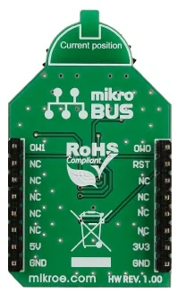 Mikroelektronika MIKROE-2366 Thumbwheel Click Board, Interruttore Rotativo a 10 Posizioni, 1-Wire DS