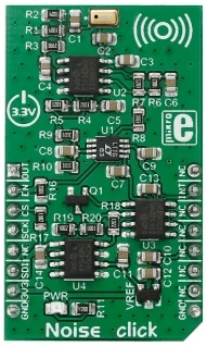 Mikroelektronika MIKROE-2371 Noise Click Board, Sensore di Suono Ambientale, DAC 12 bit MCP4921, SPI