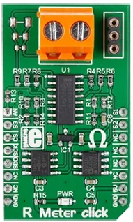 Mikroelektronika MIKROE-2396 R Meter Click Board, Misura di Resistenza 0-1 Mega Ohm, SPI