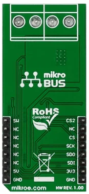 Mikroelektronika MIKROE-2443 VReg Click Board, LM317, Regolatore di Tensione Regolabile, DAC/ADC a 1