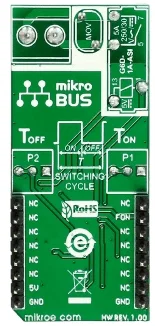 Mikroelektronika MIKROE-2481 FLICKER Click Modulo Relè, Timer NA556, Relè PCB G6D-ASI, 5A 250VAC/30V