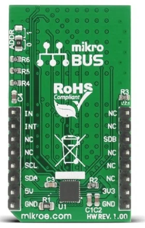 Mikroelektronika MIKROE-2520 Modulo Matrice LED, Interfaccia GPIO e I2C