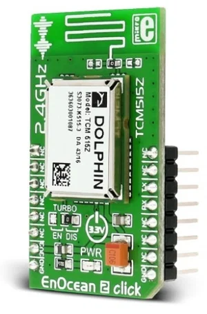 Mikroelektronika MIKROE-2521 Scheda Click EnOcean 2 Transceiver TCM 515Z 2.4 GHz