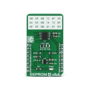 Mikroelektronika MIKROE-2536 Modulo di Memoria EEPROM con Interfaccia SPI/GPIO