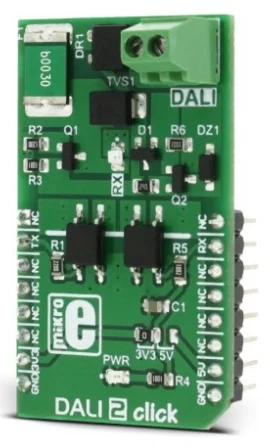 Mikroelektronika MIKROE-2672 Scheda Click DALI 2 Conformità DALI-2