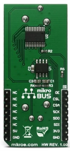 Mikroelektronika MIKROE-2702 Slider Click Board con MCP3551 ADC e 16 LED