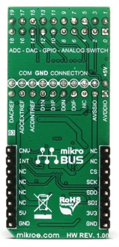 Mikroelektronika MIKROE-2817 PIXI Click Board con MAX11300 Convertitore Dati a Segnale Misto a 20 Ca