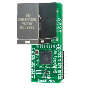 Mikroelektronika MIKROE-2851 LAN9252 Controller EtherCAT a 2 Porte Click Board