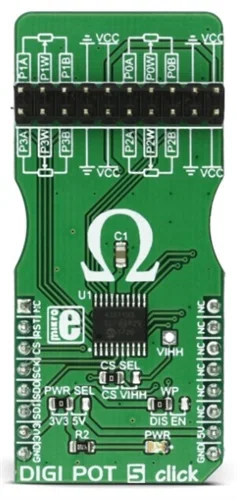 Mikroelektronika MIKROE-2863 MCP4361 Potenziometro Digitale Quadruplo Click Board