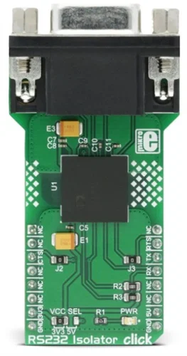 Mikroelektronika MIKROE-2864 ADM3252E Isolatore RS232 Click Board