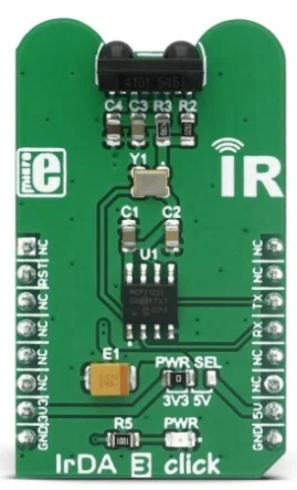 Mikroelektronika MIKROE-2871 MCP2122 Transceiver IrDA Click Board
