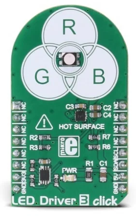 Mikroelektronika MIKROE-2950 Scheda Click Driver LED RGB NCP5623B I2C