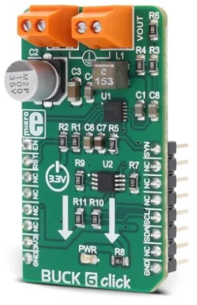 Mikroelektronika MIKROE-2957 BUCK 6 Click Convertitore DC-DC Step-Down Sincrono