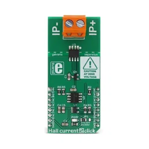 MIKROE-2987 Mikroelektronika Hall Current 2 Click Board, -12A/+12A, I2C, 12-bit ADC