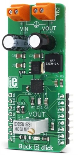 Mikroelektronika MIKROE-2997 Buck 8 Click Board - Synchronous Step-Down DC-DC Converter 4A