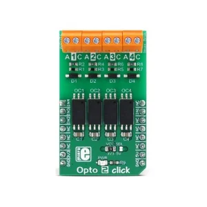 Mikroelektronika MIKROE-3015 Opto 2 Click Board - Optical Isolator 5kV 20MHz