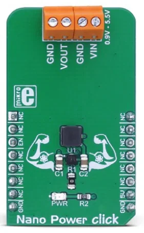Mikroelektronika MIKROE-3035 Nano Power Click Boost DC-DC Converter MAX17222