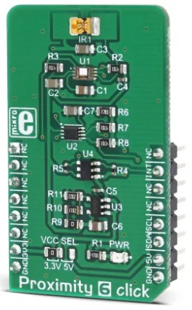 Mikroelektronika MIKROE-3048 Proximity 6 Click ADUX1020 Proximity Sensor