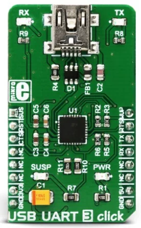 Mikroelektronika MIKROE-3063 USB UART 3 Click CP2102N Interface