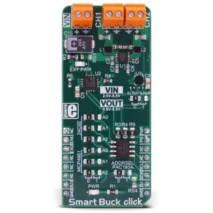 Mikroelektronika MIKROE-3113 MIC2230 Smart Buck Click Dual DC-DC Converter
