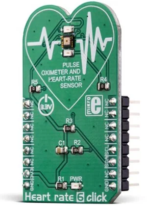 Mikroelektronika MIKROE-3215 BH1790GLC Sensore di Frequenza Cardiaca I2C 3.3V