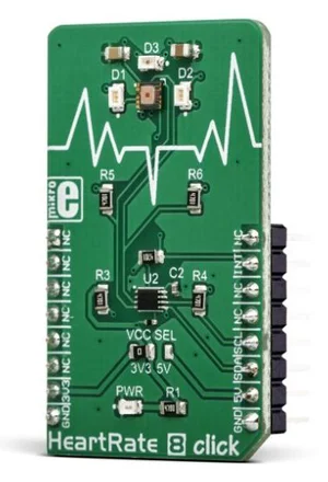 Mikroelektronika MIKROE-3218 BH1792GLC Biosensore Ottico per il Monitoraggio della Frequenza Cardiac
