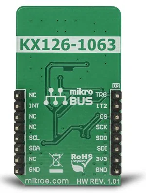 Mikroelektronika MIKROE-3259 KX126-1063 Accelerometro Digitale Triassiale Pedometro I2C SPI 3.3V