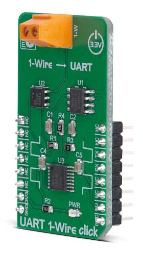 Mikroelektronika MIKROE-3340 DS2480B Driver Seriale a 1-Wire, UART, 3.3V/5V