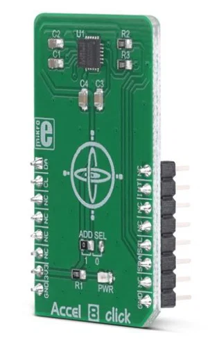 Mikroelektronika MIKROE-3341 MPU6050 Sensore MEMS MotionTracking a 6 Assi, Giroscopio, Accelerometro