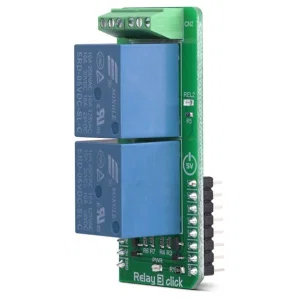 Mikroelektronika MIKROE-3357SRD-05VDC-SL-C Scheda Relè SPDT Doppio, 28VDC, 7A, GPIO, 5V