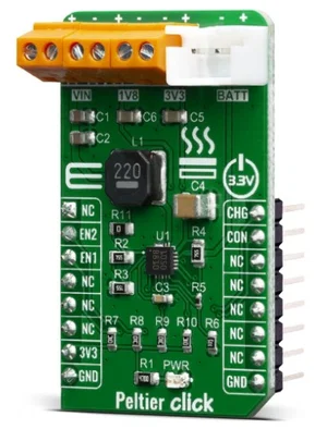 MikroElektronika MIKROE-3814 Peltier Click Caricabatterie con Raccoglitore di Energia