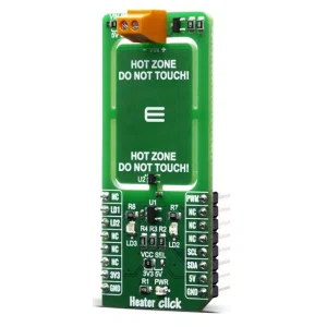 MIKROE-3996 Heater Click - Regolazione e Monitoraggio Stabile della Temperatura Texas Instruments TM