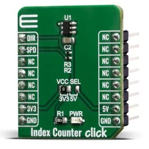 MIKROE-4005 Index Counter Click - Sensore Doppio Effetto Hall Infineon TLE4966K