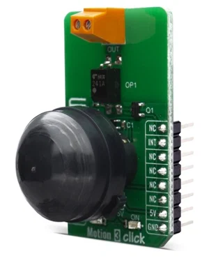 MIKROE-4049 Modulo Sensore di Movimento PIR, 128 Zone di Rilevamento, Portata 12-17m