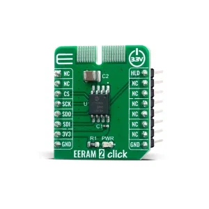 MIKROE-4129 Microchip EERAM 2 Click, SRAM Seriale con Backup Non Volatile