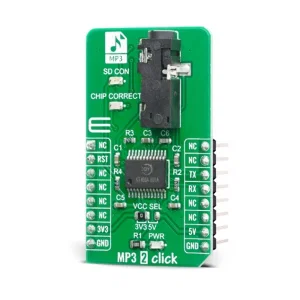 MIKROE-4159 MP3 2 Click Board - Decodificatore Audio KT403A con Slot microSD