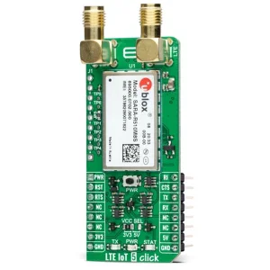 MIKROE-4325 LTE IoT 5 Click Board - Modulo Cellulare SARA-R510M8S con GNSS, 3.3V/5V