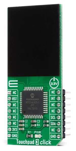 MIKROE-4382 Touchpad 3 Click Board - Controller Touch Capacitivo MTCH6301, Multitouch, Rilevamento G