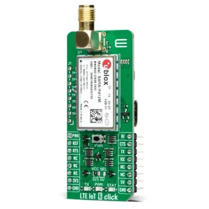 MIKROE-4388 LTE IoT 6 Click Board - Modulo Cellulare SARA-R412M, Multiregionale, 3.3V/5V