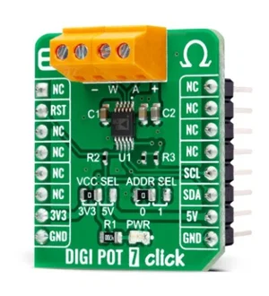 MIKROE-4414 AD5175 Potenziometro Digitale Reostato Interfaccia I2C Click Board