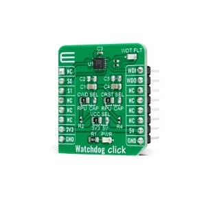 MIKROE-4416 Watchdog Click Board, TPS3430 Timer Watchdog Autonomo, Ritardo di Reset Programmabile