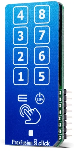 MIKROE-4469 ProxFusion 3 Click Board - Controller Capacitivo Touch e di Prossimità IQS2692A