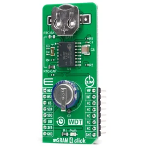 MIKROE-4482 nvSRAM 4 Click Board - CY14B101PA 1-Mbit nvSRAM con RTC
