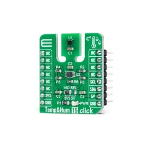 MIKROE-4496 Temp&Hum 15 Click Board - Sensore di Temperatura e Umidità ad Alta Precisione SHT40