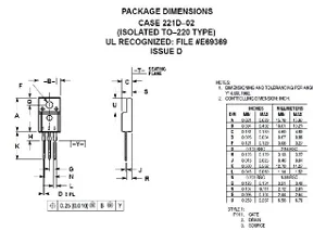 ON Semiconductor MJF18204 NPN Transistor - n/a
