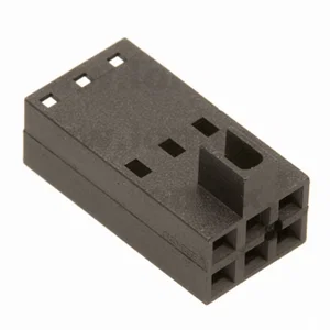 Gold Star Connectors 2.54mm 6-Pins (2x3P) Vrouwelijke Voedingsconnector Behuizing MNCHD254-06FB, Dub