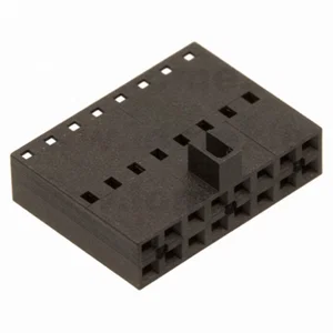 Gold Star Connectors 2.54mm 16-Pins (2x8P) Vrouwelijke Voedingsconnector Behuizing MNCHD254-16FB, Du