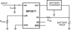 Monolithic Power Systems MP2671DL-LF-P Li-ion Battery Charger Protection Circuit